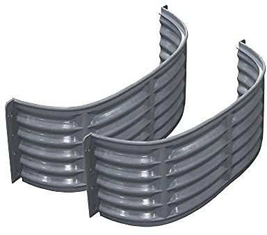Shape Products 37 W x 12 D x 12 H Straight Plastic Area Window Well for Basement Windows Outside (2)