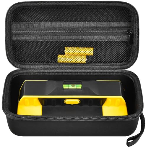 GWCASE Case Compatible with Franklin Sensors ProSensor M210 710PRO 710 Professional Stud Finder. Carrying Travel Storage Bag Holder with Mesh Pocket for Battery &Accessoires (Box Only)-Black