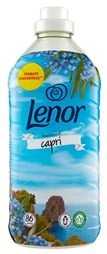 Lenor Ammorbidente Lavatrice Concentrato, 86 Lavaggi, Atmosfere D'Italia Capri, Freschezza Di Lunga Durata E Morbidezza Di Origine Vegetale, Lenzuola Profumate Fino A 1 Settimana