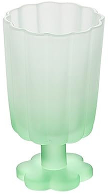 JUOPZKENN Vintage Pétale Ripple Verre Glacé Thé Boisson Grand Verre Ripple Vintage Verrerie Glacé Café Verres Cristal Verre Grands Verres à Boire pour Les Fêtes Bars et Usage(Vert pâle)