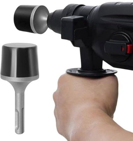 Angetriebener Gummihammer, Elektrohammer Gummihammerkopf für Heizkörper, Rohre, Fliesen, Tischlerarbeiten, Gummi-Werkzeug Hammer mit SDS PLUS-Griff, Pflasterhammer, Schonhammer, Stampfer