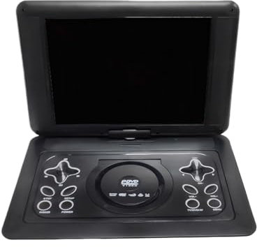 rongweiwang Bärbar DVD-spelare för bil 270° rotation Inbyggda stereohögtalare Stöd för TV-funktion HD ABS-Dvd-spelare med stor skärm