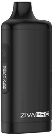 Yocan Ziva Pro Smart Vaporizer Mod for Wax, Oil, Concentrates, 510 Thread Connection for upto 2g Cartridges, 650mAh, Variable Voltage, Aluminum Body, USB Type-C, OLED Screen (No Nicotine)