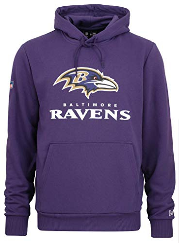 New Era - NFL Baltimore Ravens Team Logo and Name Hoodie, Größe:L