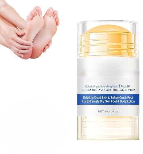 Crème hydratante anti-crevasses pour les pieds, baume pour les pieds, bâton hydratant et apaisant pour les pieds, les genoux, les coudes et les mains, hommes et femmes.