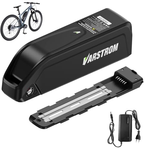 Varstrom Elcykelbatteri 48V 20Ah - L*/G 4800mAh Celler 960Wh Högkapacitetsbatteri med Laddare för E-bike Omvandlingskit 1500W 1000W 750W 500W 350W 250W (Kompakt Format)