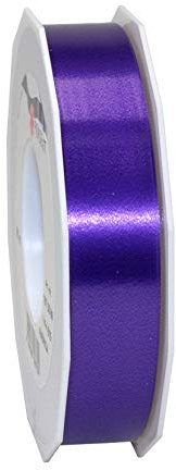 Präsent C.E. PATTBERG Geschenkband violett, 91 Meter Ringelband 25 mm zum Basteln, Dekorieren & Verpacken von Geschenken zu jedem Anlass