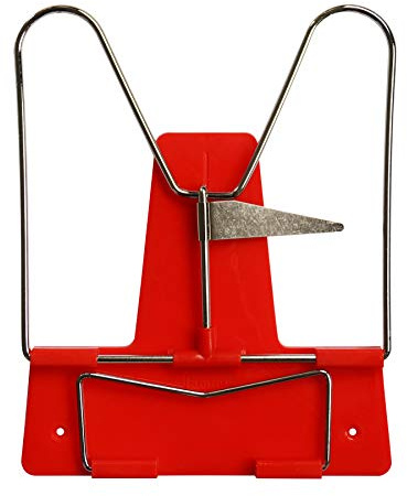 Idena 12083 - support de lecture avec arceau métallique, rouge, 1 pièce