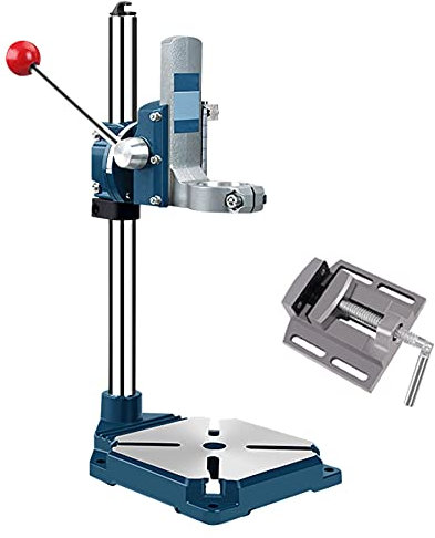 LXX Drill Press Stand Table with Vise for Rotary Tool Drill Press Stand for Hand Drill Bench Drill Press Adjustable Bench Clamp for DIY and Professional Repairs