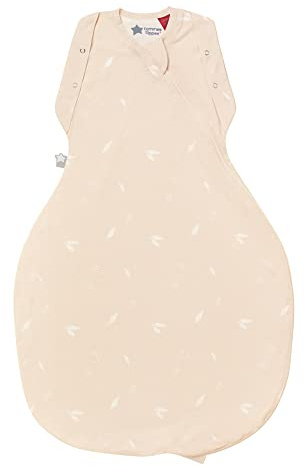 Tommee Tippee Baby sovsäck för nyfödda, den ursprungliga grobag swaddle väska, hip-hälsosam design, mjukt bambu-rikt tyg, 3-6 m, 1,0 TOG, mjukt kronblad rosa