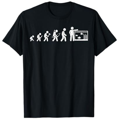 Acuario Evolución Aquascaper Pesca Acuarista Gráfico Camiseta