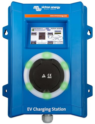 Victron Energy EV-Ladestation, 170-265 VAC 22 kW, Ladegerät für Elektrofahrzeuge, Wi-Fi- und Bluetooth-fähig
