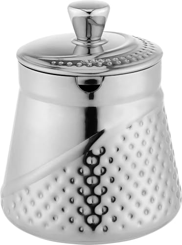 Café Olé AHM-013 - Brocca per latte in acciaio INOX 18/10, lucidata a specchio, perfetta per il servizio del tè