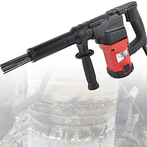 TAHALI Electric Needle Scaler, 1100W High Power Industrial Grade Electric Needle Scaler HandHeld Needle Derusting Gun Electric Jet Chisels for Removal of Rust, Weld Slag and Paint