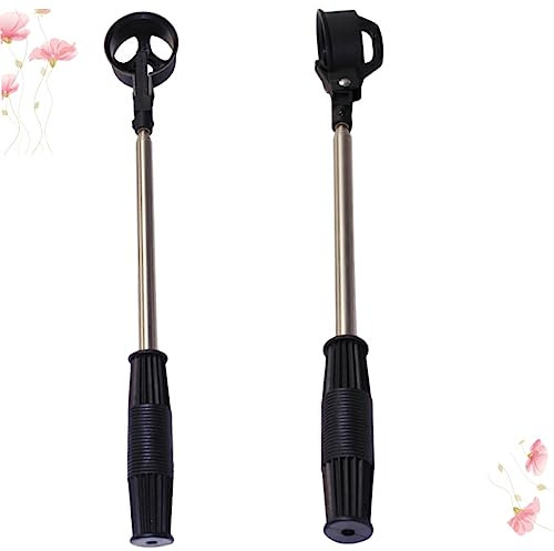 Milisten 2St Golfballgreifer Schaufel abholen Kugelrückholstange Golfball abholen Ballpflücker Golfball-Erntemaschine Werkzeug Kugelpflücker tragbar Ballmaschine aufsammeln
