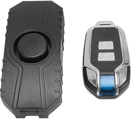 Alarma para Bicicleta, Sirena Extremadamente Ruidosa de 113 DB, Sensibilidad y Volumen Ajustables, Función SOS para Emergencias, Sistemas de Alarma con Control Remoto para