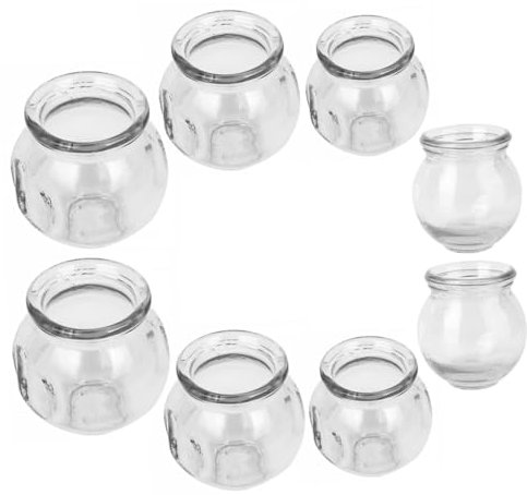 GRADENEVE 8pcs Chinese Cupping Therapy Supplies Tips Salon Suction Cup Replacement for Old Broken