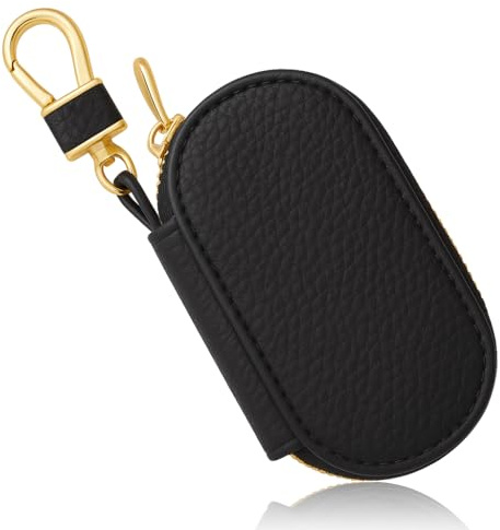 Étui Porte-Clés en Cuir PU, Pochette Porte-Clés, Compact et Élégant, Porte Clef Homme Multifonction pour Clés de Voiture, Maison, Monnaie, Cartes–Etuis Porte-Clés Pratique