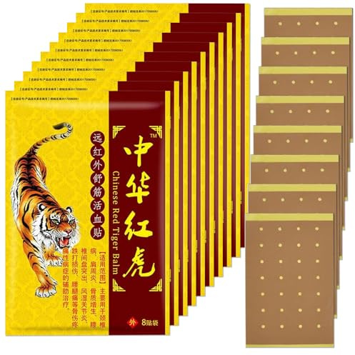 Nzkeuf Parches Para El Dolor, 80 Pcs Parches Para Aliviar El Dolor, Parche Chino de Infrarrojos lejanos, para Cuello, Hombros, Dolores Musculares, Padres, Ancianos