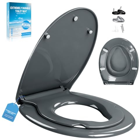 Abattant de toilette avec siège pour enfants, antibactérien et résistant aux UV | Couvercle de WC avec siège pour enfants, petit siège de WC à montage simple, jusqu'à 250 kg, avec fonction Quick