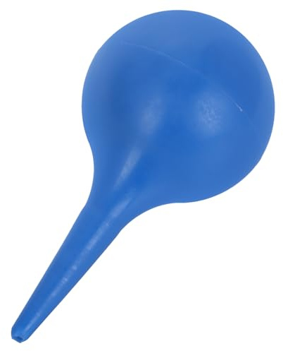 BAZEITFLOW Poire Auriculaire 90 Ml en Caoutchouc Souple Bleu Bulbe à Presser pour Nettoyage des Oreilles Extraction du Cérumen par Aspiration Outil de Lavage Auriculaire Manuel Adapté Garçon