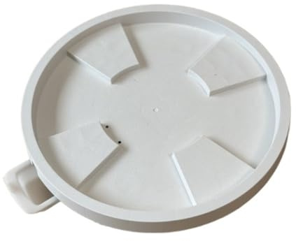 Blomkruksunderlägg Med Hjul Växtvagn Med Låsande Hjul Lämplig For Att Placera Krukträd Inomhus Och Utomhus Plantunderlägg(White,32cm)
