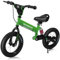 RENNMEISTER® Laufrad ab 3 Jahren mit Bremse Balance Bike Kinder bis 50kg Lenker & Sattel Höhenverstellbar Lauflernrad Luftreifen Fahrradständer Federung Mädchen Grün