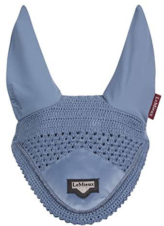 LeMieux Loire Satin Fliegenhaube Ice Blue, Unisex, Fliegenhaube, 6665, eisblau, m