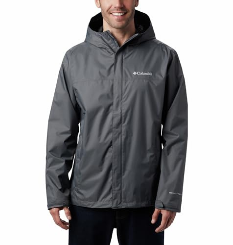 Columbia Watertight 2 Jacket, Chaqueta impermeable para la lluvia Hombre, Graphite, S