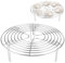 GYOTUU (20 X 7 cm) Round Cooking Rack Stand Cooling Rack Insert Stainless Steel Steam Rack for Air Fryer Baking Pressure Cooker Cake Pots