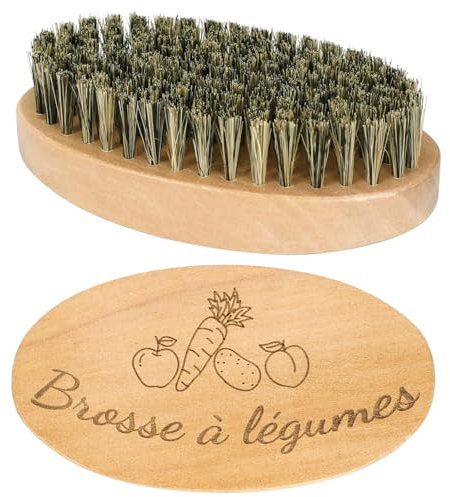AUGSUN 2Pcs Brosse à Légumes, Brosses à Récurer pour Plats Fruits et Légumes, Brosse de Nettoyage pour Cuisine Jardin et Ménage