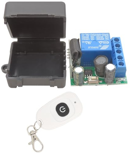 DieseRC 5V - 30V radio remote switch 1 channel radio control relay recipient 12V 24V with transmitter key trailer potential contact relay control