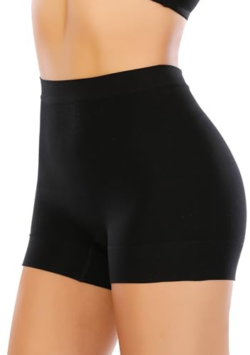YARRCO Short Gainant Femme Ventre Plat Invisible Culotte Gainante Amincissante Panty Gainant sans Couture Culottes Sculptantes Taille Haute Shorty Boxer Shorts Minceur Slips