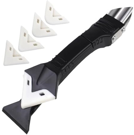 EIDUOVA Outils de l'enlève joint, grattoir en silicone, raclettes à calfeutrer en silicone