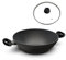 Hoffmann Großer Wok 32 cm I Feste Griffe I Elektroherd Induktionsherd Ceranfeld Gasherd I Made in Germany I Backofenfest bis 240 Grad I Ofen I Wokpan
