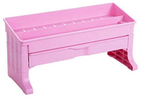 GJSN Küchenregal Organizer Rack, Küchenregal Doppelschichtiges Gewürzregal Rack Gewürz Gewürzflasche Bodenregal,Rosa