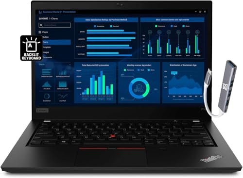 Lenovo ThinkPad P14s Mobile Workstation Laptop for Architecture, Engineering (14 FHD Touchscreen, AMD 8-core Ryzen 7 Pro 4750U (Beat i7-10750H), 40GB RAM, 1TB SSD) Backlit, Win 11 Pro, IST HUB, Black