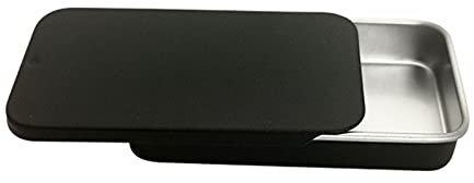 Yiida Boîte en métal avec couvercle, couvercle coulissant, boîtes en tôle pour baume à lèvres, gloss à lèvres, bijoux, artisanat, kit de rangement, 10 g d'organisation de la maison