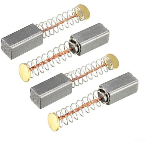 Lot de 4 balais de charbon de rechange pour moteurs électriques 11 x 5 x 5 mm