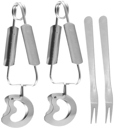 OFFSCH Stainless Steel Clip Snail Tongs Versatile Cooking Turner Tongs for Tea Bag Sugar Baking Lobster Mini Tools