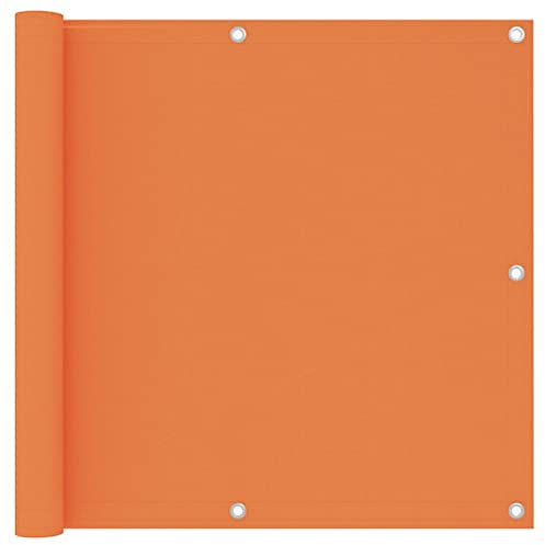 Xichuzi Balkon-Sichtschutz Orange 90x600 cm Oxford-Gewebe, Balkonsichtschutz, Windschutz Balkon, Windschutz Terrasse, Balkonverkleidung, Sichtschutz Garten - 135051