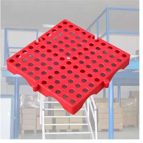 Vassoio antiscivolo di stoccaggio dell'HDPE del pallet blu leggero di caduta del polietilene per il pallet di plastica modulare del pavimento dell'esposizione e del magazzino 20,1x20,1x3,0 cm