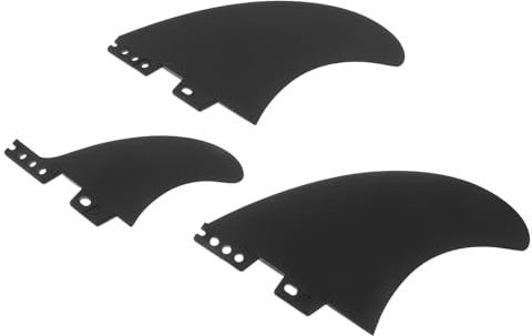 Toyvian Aletas Sup Fin para Tabla de Surf y Paddleboard Removibles Compatibles con Kayak Accesorios Negros Resistentes para Deportes Acuáticos