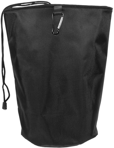 Angoily Borsa per Mollette da Bucato con Coulisse e Gancio Organizer Portaoggetti Pieghevole Grande Capacità per Casa Balcone e Viaggi Porta Mollette Multiuso Nero