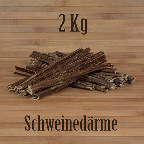 2 Kg Schweinedärme - wie Rinderlunge Rinderpansen Welpensticks Kausticks Kauartikel