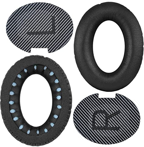 SINDERY Quietcomfort 35 II Ohrpolster QC35 Ohrmuschel Polster Ersatzpolster Zubehör Ersatzteile Kompatibel Mit Bose Quietcomfort 35/QC35 ii Wireless Kopfhörer .（Schwarz）