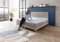 WELCON boxspringbettenshop24.de Rockstar ® in grau - Boxspringbett 180x200 Härtegrad H2 H3 H4 mit 1126 freistehenden Tonnentaschenfederkernen, 6cm ErgoGEL ® Topper, Chromfüße, Härtegrad wählbar