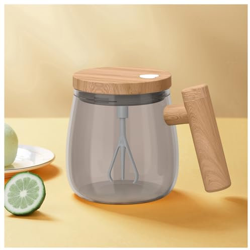 FOXNSK Self Stirring Mug, Electric Mixing Cup Self Stirring Coffee Mug High Borosilicate Glass Mixing Coffee Mug Rotating Home Office Travel Stirring Cup Suitable for Coffee/Milk/Protein Powder