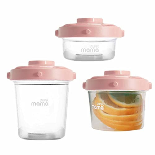 Babynahrungsbehälter – Babynahrungsgläser Snackbehälter – Kleinkind-Lebensmittel-Aufbewahrungsbehälter mit luftdichten Deckeln, PP Babynahrung Aufbewahrung gefriergeeignet