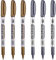 6 Gold Und Silbermarker Goldener Stift Fine Point Gold Und Silbermarker Stifte Gold Silber Bronze Metallic Marker Geeignet Für Kartenschreiben Malerei Unterschriften Basteln Scrapbooking Album
